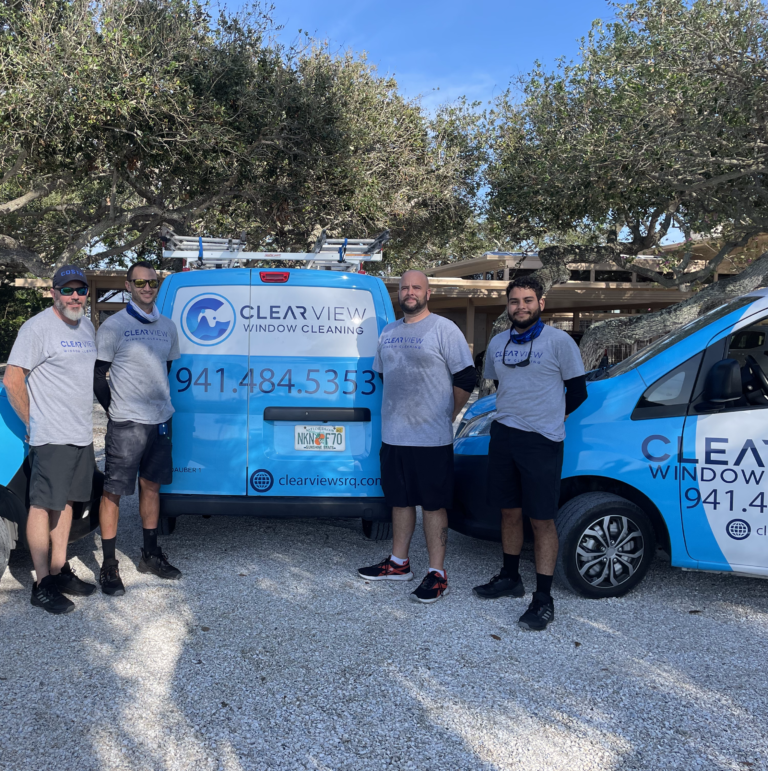 The Clearview Window Cleaning team serving Sarasota and surrounding areas